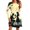 Multicolor DD, variant on SDNall Valentines Day Dress for Women Fashion Round-Neck Short Sleeved Printed Pullover Dress