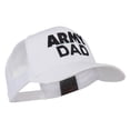 thumbnail image 5 of Army Dad Embroidered Cotton Twill Mesh Cap - White OSFM, 5 of 5
