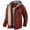 Red, variant on VERUGU Coats for Men Plaid Print Casual Long Sleeve Thickened Button Hooded Pocket Winter Jacket Red XXL