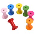 thumbnail image 1 of Injueey 100 Pieces Colorful Wooden Sewing Tools Thread Sewing Crafts Empty Spools Type3 NO3, 1 of 1