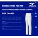 thumbnail image 3 of Pantalones Mizuno Select Pro G2 con Ribete para Niños Talla L Gris-Royal, 3 of 4