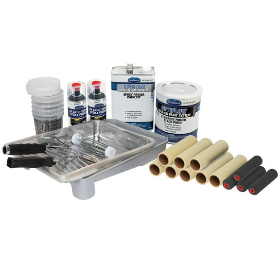 Eastwood Basic OptiFlow Epoxy Primer Kit Automotive Roll-On Paint Black