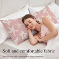 thumbnail image 5 of Pink Starfish Coastal Body Pillow Cover 20 x 54 Inch Decorative Pillow Cover Nautical Summer Ocean Abstract Art Lumbar Pillowcase Seasonal Rectangle Cushion Case for Couch Sofa Bed Living Room, 5 of 9