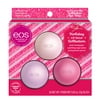 eos Holiday Lip Balm Trio - Pink Champagne, Sparkling Sugar Plum, & Pomegranate Punch, 0.25 oz/3pk
