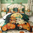 thumbnail image 2 of Manfei Cartoon Halloween Quilt Full,Repeating Bat Pattern Full Bedspread Sets,3 Pieces,1 Coverlet and 2 Pillowcases, 2 of 7