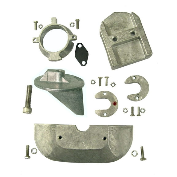 Complete Magnesium Anode Kit Fits Mercruiser Alpha 1 Gen 2 Sterndrives with Fin Anode US Military Grade Magnesium New