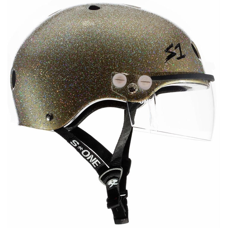 glitter motorcycle helmets Sawako Women's Sparkle Bicycle Helmet Sawako: Bike Helmets: Cycle in Style S1 Lifer Helmet w/ Visor Specs Helmet Certifications Daytona Cruiser- Pink Metal Flake