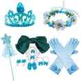 thumbnail image 1 of Brave Girl Merida-vestido de dibujos animados para niños, traje de juego de rol para niños, vestido de princesa de manga larga, disfraz de fiesta de Carnaval y Halloween Fivean unisex, 1 of 2