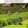 thumbnail image 7 of Jhsomdr Decorative Garden Metal Fence 23ft (L)×32in(H) 10 Panels Heavy Duty Iron Wire Animal Barrier Temporary No Dig Fence Landscape Edging Privacy Fencing for Yard, Outdoor, Dog, Patio, Flower Bed, 7 of 7