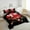 Black Red, variant on Erosebridal Japanese Style Bedding Twin Comforter Set,Floral Crane Down Comforter,Super Cozy Reversible Bedding Sets Twin with Comforter,Teenager Bedroom Decor,3pcs