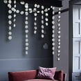 thumbnail image 3 of Cheerland Glitter Silver Circle Dot Garlands Metallic Silver Party Decor, 52 Ft, 3 of 8