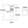 thumbnail image 4 of Other sink accessories Brass drain plug, pop up, 4 of 4