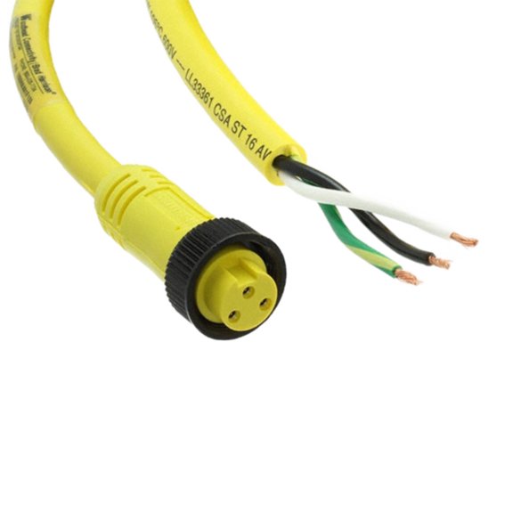 1300060284 Cable Assembly CIRC 3POS FMALE TO WIRE 12', 103000A02F120