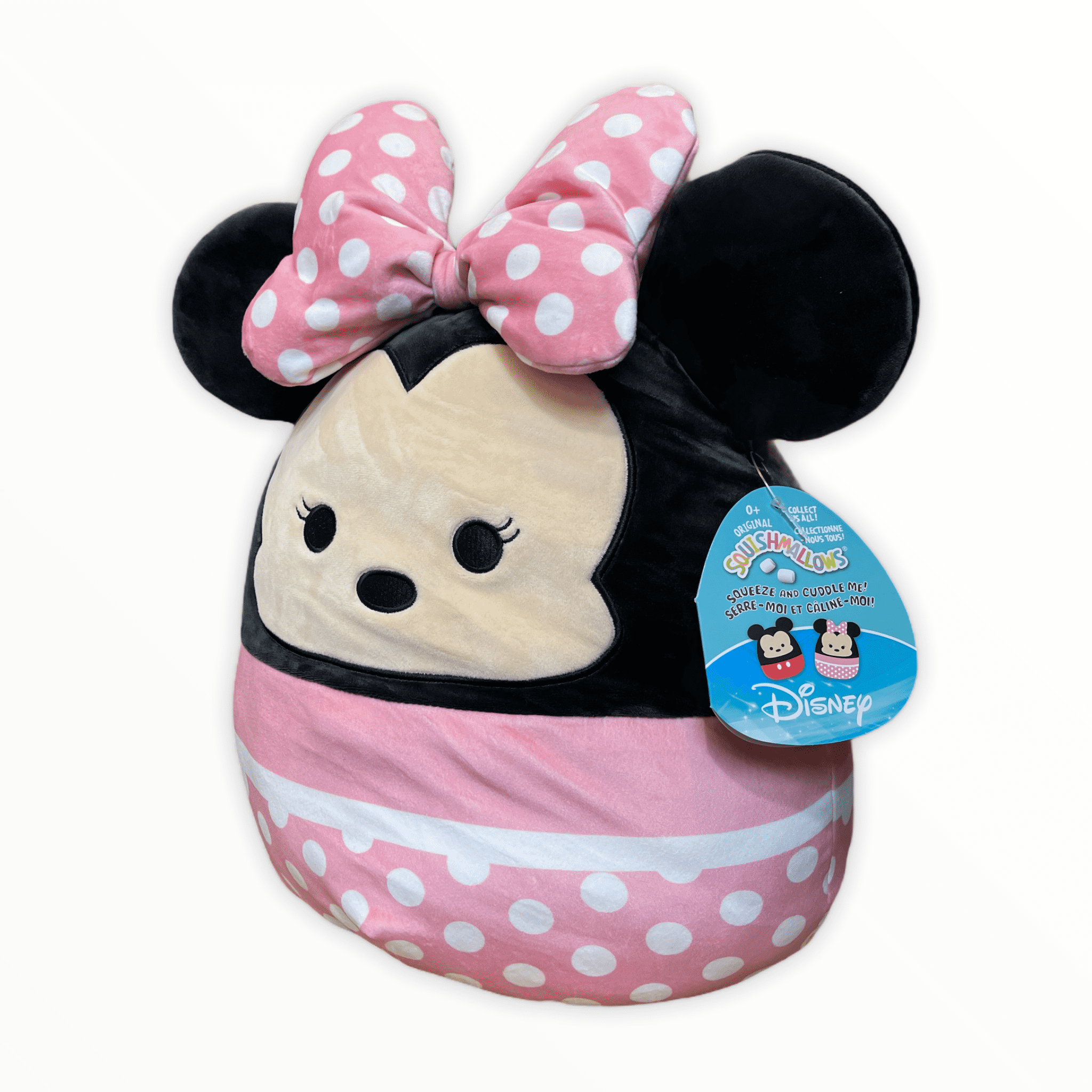Squishmallow Minnie Mouse Plush 7" Disney Pink Polka Dot 2021 Kellytoyt for sale online 
