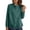 Green, variant on Women's Loose Fit Long Sleeve Shirts Double Button down Blouse Tops with Design in Lightweight Breathable Linen Blend Fabric for Spring and Summer Seasons Purple M