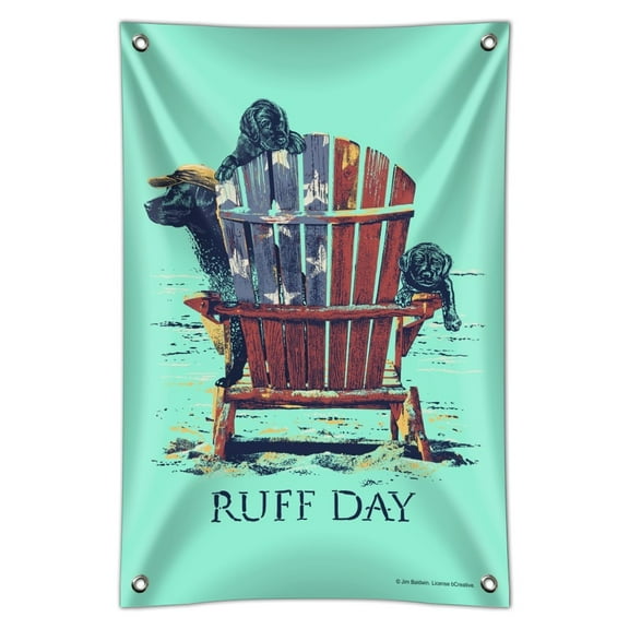 Ruff Day Labrador Lab Dogs Rough Home Business Office Sign