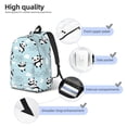thumbnail image 5 of Daiia Cute Panda Bear Vintage Canvas Backpack for Men and Women ,Hiking Backpack,Travel Laptop Bag for School,Large Capacity Backpack, 5 of 8