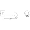 thumbnail image 3 of Dawn Kitchen & Bath D3217401C Wall-Mount Tub Spout - Chrome, 3 of 3