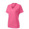 thumbnail image 5 of Sport-Tek Ladies PosiCharge RacerMesh V Neck Tee-2XL (Bright Pink), 5 of 6