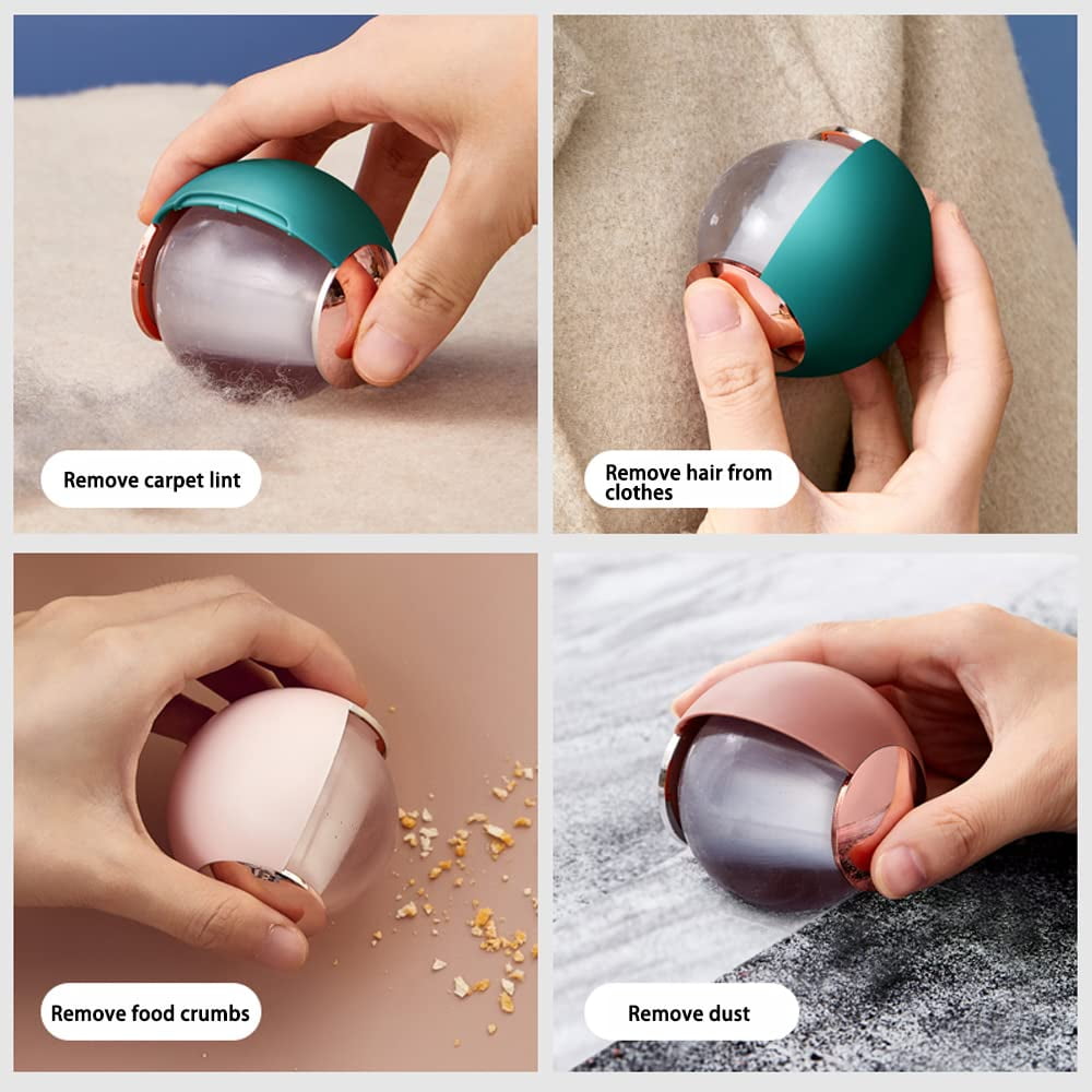 KEBETEME Reusable Viscous Hair Removal Washable Lint Roller Ball Link  Remover Clothes Fluff Lint Rollers Ball Portable Pet Hair Lint Remover