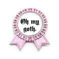 thumbnail image 1 of Alfabeto gótico exclamado Insignia broche Medalla rosa premiada, 1 of 3