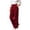 Wine, variant on Tqcoqu Women's High Waist Wide Leg Dress Pants,Solid Pleated Split Hem Office Casual Trousers with Pockets