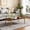Transparent Glass Brown Wood Gold Leg, variant on BJSN Glass Coffee Table for Living Room Small Gold Mid Century Coffee Table for Living Room with Wood Shelves (Black Frame, Transparent Glass Brown Wood),Brown Glass Brown Wood
