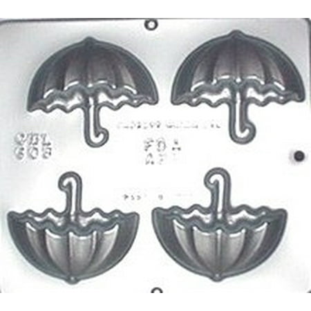 

608 Umbrella Side View Chocolate Candy Mold