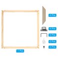 thumbnail image 3 of Unique Bargains Canvas Stretcher Bars Kit, 14x12 Inch Rectangle Solid Wood Frame for Paint, Prints, Oil Paintings, Wood Color, 3 of 5