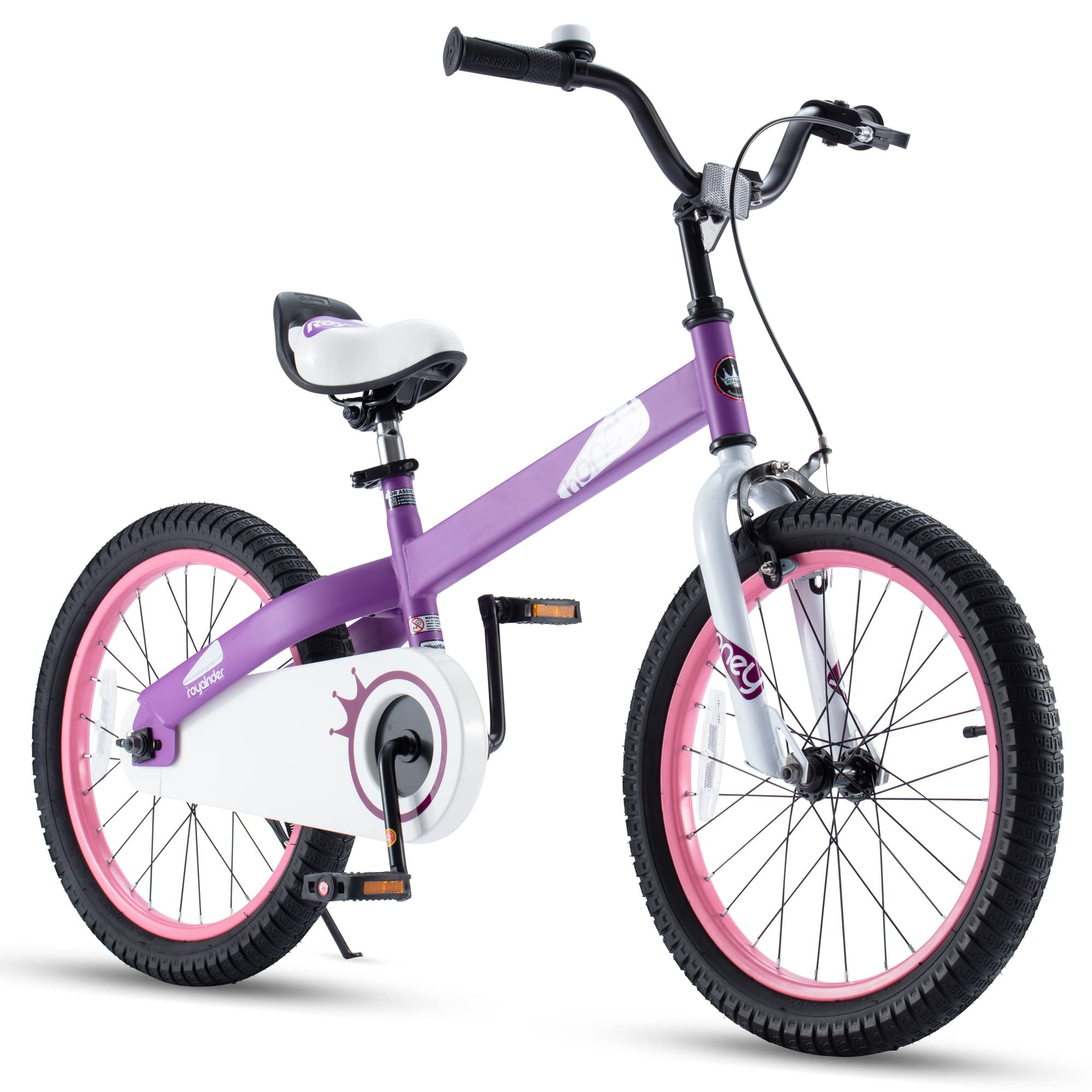 RoyalBaby Boys Girls Kids Bike 18 Inch Honey Bicycles with Kickstand C