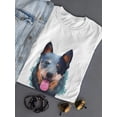 thumbnail image 3 of Australian Cattle Watercolor Dog T-Shirt Women -Image by Shutterstock, Female Small, 3 of 4