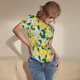 thumbnail image 3 of Balery Lemon1 Body de cuello redondo de manga corta para mujer Tops de manga corta Tops básicos-Large, 3 of 7