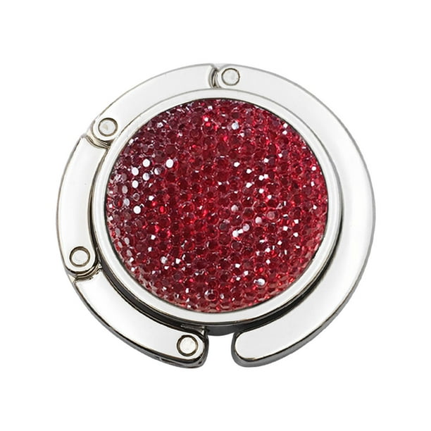 Wosthever Gancho de monedero plegable Cuelgue convenientemente el monedero con facilidad y sin desorden Ganchos de bolso para mesas rojo Type1 NO1