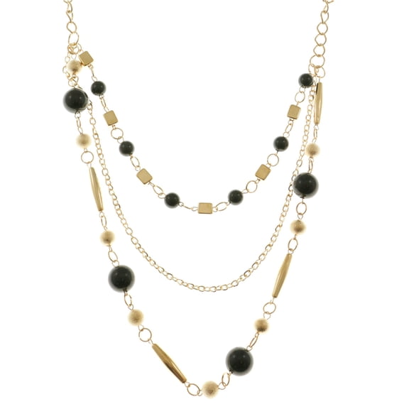 Mi Amore Statement-Necklace Gold-Tone/Black