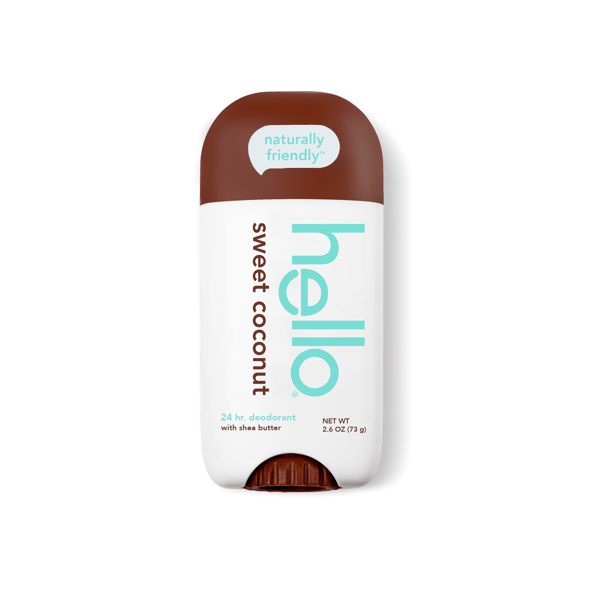 hello Sweet Coconut Deodorant with Shea Butter, 24 Hour Odor Protection