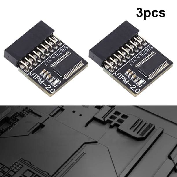 Kuymtek Interfaz LPC Del Procesador Cifrado TPM 2.0 para ASUS/MSI/ASRock (18 Pines para ASRock)