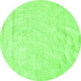 thumbnail image 1 of Ahgly Company Indoor Round Solid Green Modern Area Rugs, 4' Round, 1 of 1