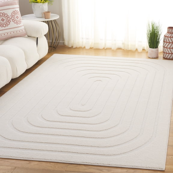 Safavieh Ramona Calanthe Geometric Area Rug, Ivory, 5'3" x 7'6"