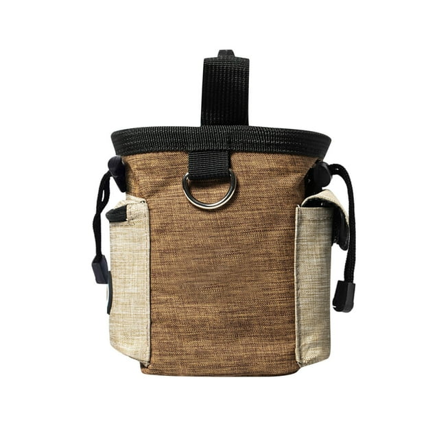 Pochette de Friandises pour Chien Réglable - Nylon Imperméable, Poches Zippées et Distributeur de Sacs à Excréments, pour l'Entraînement et l'Extérieur