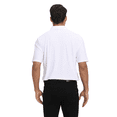 thumbnail image 4 of Zfeel Men's Stretch Polo Shirt Z7739, Polo for Men's, Smooth Nylon-Spandex, Snap Buttons, White, 4XL, 4 of 5