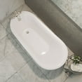 thumbnail image 4 of Dreamline Btac6228ffxxf Atlantic 61" Free Standing Acrylic Soaking Tub - White, 4 of 7