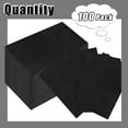 thumbnail image 4 of 100 Pcs 2-Ply Black Dinner Napkins Paper Napkins Disposable Guest Hand Towels for Bathroom Dinner Wedding Baby Shower Halloween Party Guest Bathroom Napkins, 4 of 14