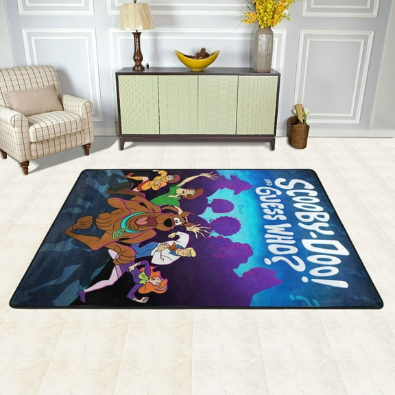 Cartoon Scooby-Doo Rugs Washable Cover Floor Rug Carpets Bathroom Decorations For Kitchen Bedroom Indoor Outdoor 72"X48"
