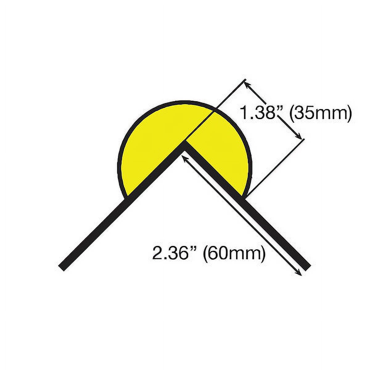Knuffi Corner Guard,Rounded,Black/Yellow 60-6866