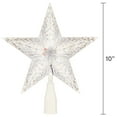 10" LED ColorChanging Christmas Tree Topper, Clear Crystal Star