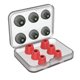 thumbnail image 1 of Funda de silicona para auriculares, esponja elástica, puntas de repuesto para auriculares con caja de almacenamiento, puntas para auriculares kenally EL5434-01B, 1 of 2