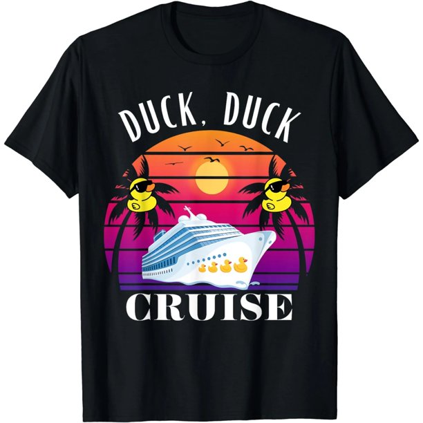 Camiseta de Mujer Divertida para Crucero - Diseño de Patos Viajeros