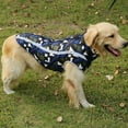 thumbnail image 3 of Aooww Warm Dog Winter Coat, Dog Sweater Cold Weather Coats Waterproof Dogs Apparel Clothes Pet Jacket Padded Vest Outfit for Small Medium Large Dogs, Winter Pet Clothes,Blue Grid,M, 3 of 3
