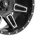 thumbnail image 2 of Lrg Rims 20x10 5x5 5BS Offset -12mm Matte Black  11721073312N, 2 of 3