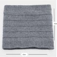 thumbnail image 2 of WREESH Women's Winter Neck Warmers High Neck, Fleece Protected Thick Yarn Solid Color Scarf Black, 2 of 4